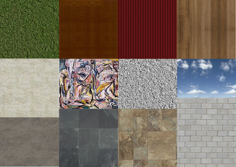 Multiple textures. Projects category, dwg project details