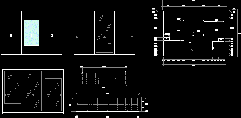 Гардеробная dwg