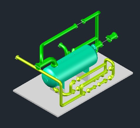 Three-phase separators 3D models. Urban Infrastructure category, dwg ...