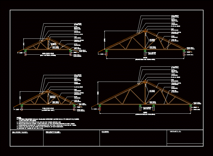 Details cages. Construction Details category, dwg project details