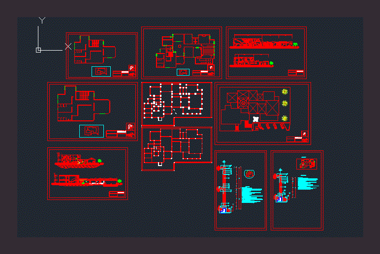 Game room - structural development-. Construction Details category, dwg  project details