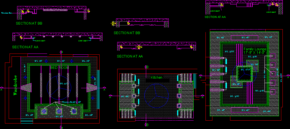 suspended ceiling detail cad