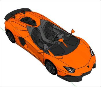 Lamborghini Murcielago 3D. Vehicles category, dwg project details