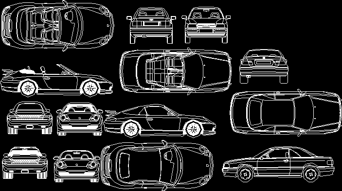 Blocks. Vehicles category, dwg project details