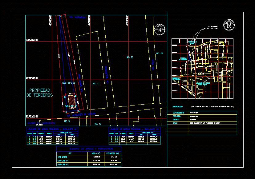 plano de subdivisión